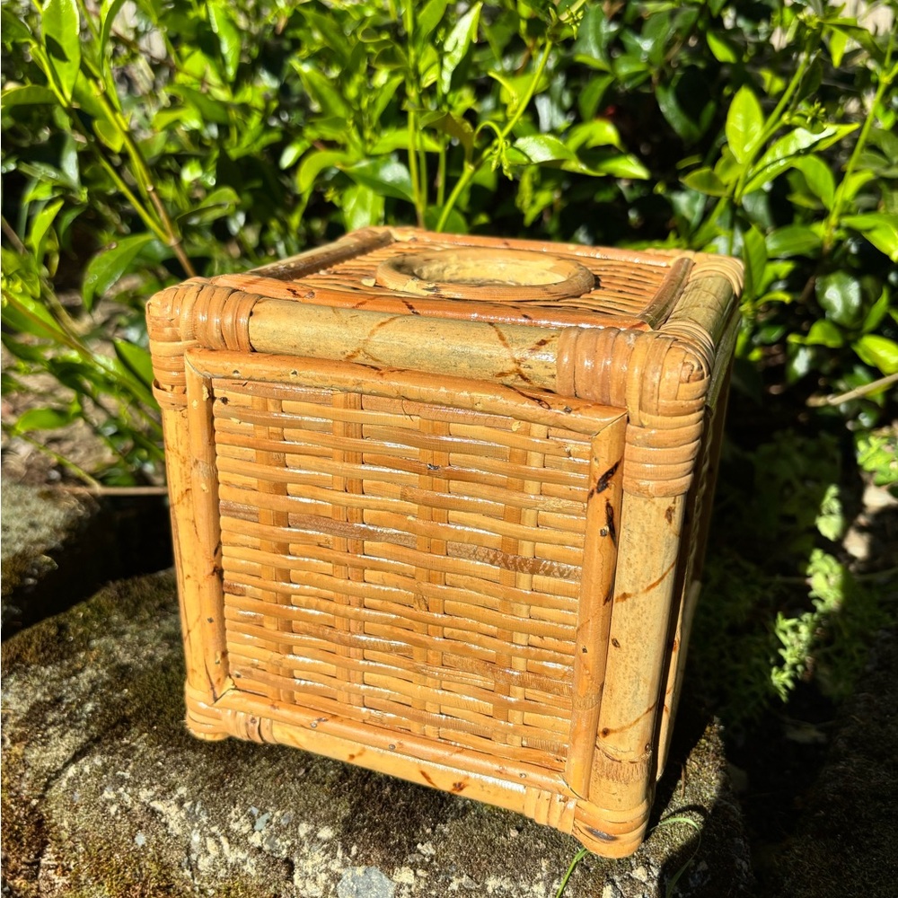 Wicker,BambooTissue Box Cover - Picture 4 of 8
